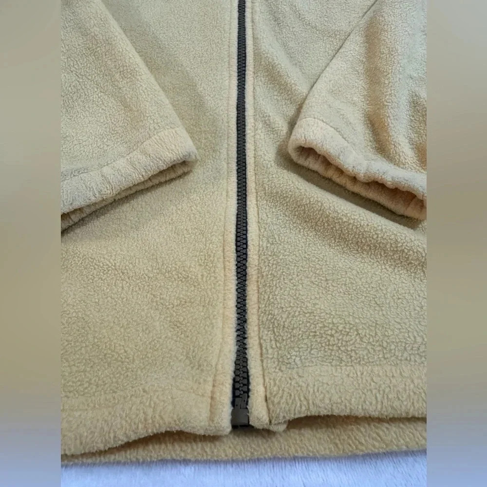 90’s San Francisco Tourist Zip Up Fleece Jacket XL Overized Unisex Yellow Navy - Picture 2 of 11